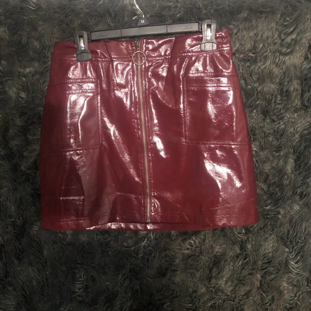 Burgundy skirt